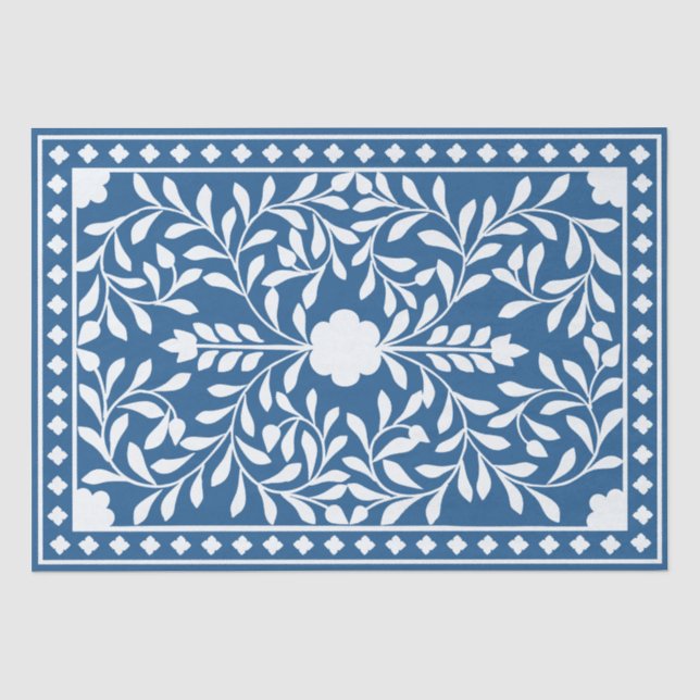 Papel De Seda Decoupage tradicional de hueso con incrustaciones  (Anverso)