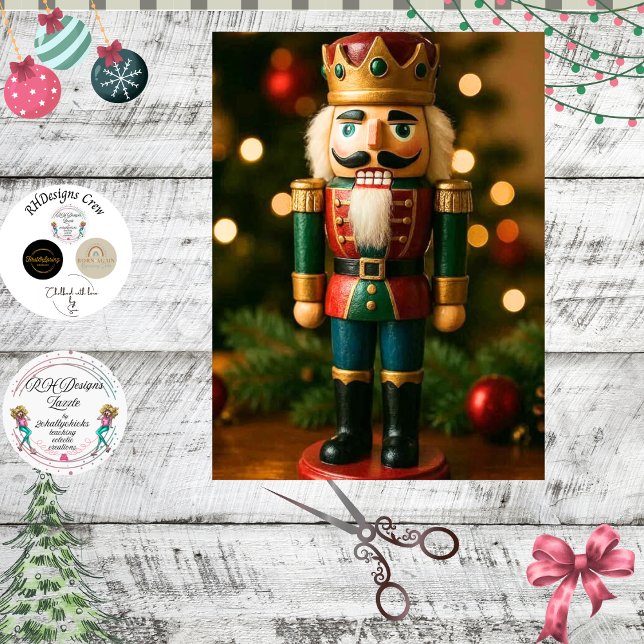 Papel De Seda Decoupage Traditional Nutcracker Christmas  (Subido por el creador)