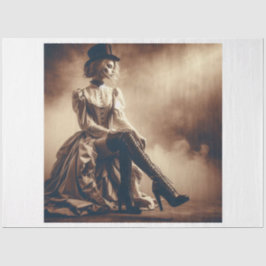 Papel De Seda Decoupage victoriana Gótica Mujer