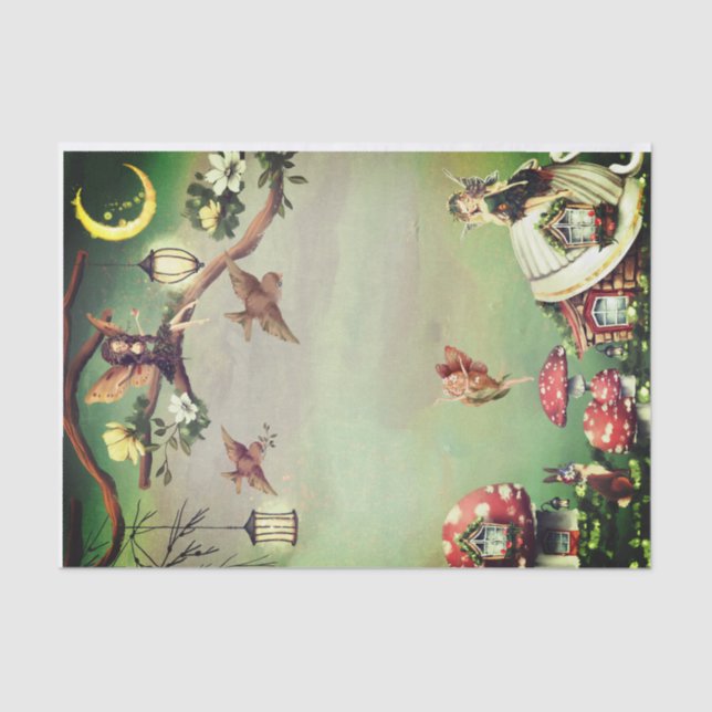 Papel De Seda Decoupage Village (Anverso)