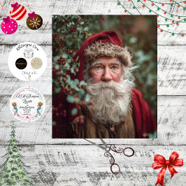 Papel De Seda Decoupage Vintage Santa Clause Christmas Scene