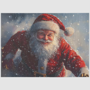 Papel De Seda Decoupage Vintage Santa Nick