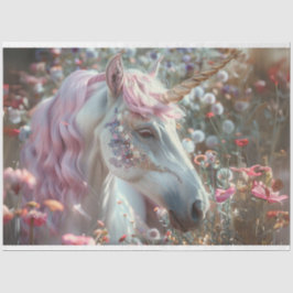 Papel De Seda Decoupage Whimsical Fantasy Unicorn