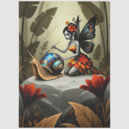 Papel De Seda Decoupage Whimsical Flower Fairy Seidenpapier