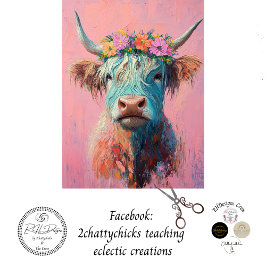 Papel De Seda Decoupage Whimsical Highland Bessie