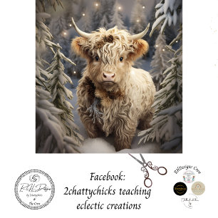 Papel De Seda Decoupage Whimsical Highland Winter Wonderland