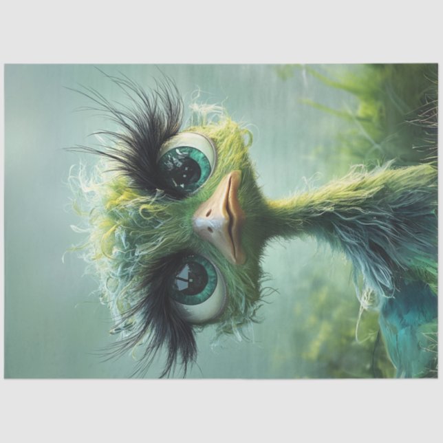 Papel De Seda Decoupage Whimsical Lime Green Wackadoodle (Anverso)