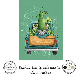 Papel De Seda Decoupage Whimsical St. Patrick's Day Gnome 
