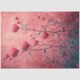 Papel De Seda Decoupage Whimsical Valentine Romantic Hearts