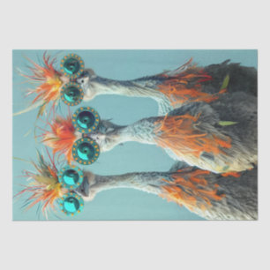 Papel De Seda Decoupage Whimsical Wackadoodle Bird Art