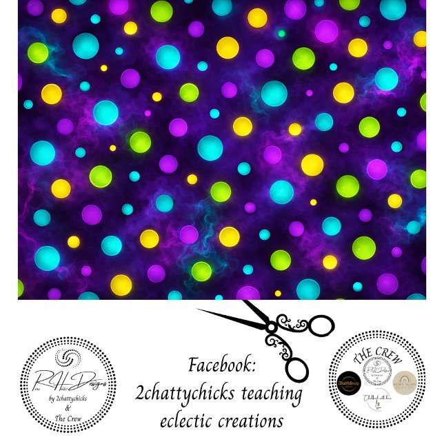 Papel De Seda Decoupage Whimsical Wonderland Cosmic Dots  (Subido por el creador)