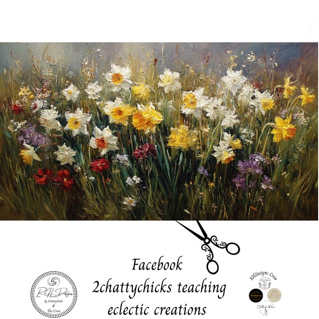 Papel De Seda Decoupage Wildflower Meadow Daffodils KayliMade (Subido por el creador)