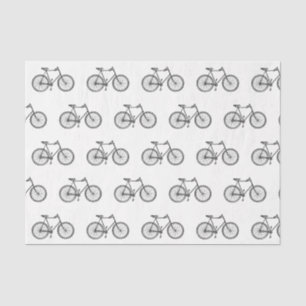 Papel De Seda Decoupago del patrón de bicicleta de cosecha