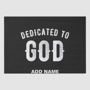 PAPEL DE SEDA DEDICADO A DIOS PERSONALIZABLE GUAY TEXTO BLANCO