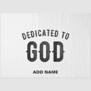 PAPEL DE SEDA DEDICADO A DIOS PERSONALIZABLE GUAY TEXTO NEGRO
