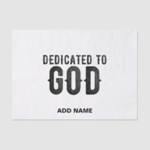 PAPEL DE SEDA DEDICADO A DIOS PERSONALIZABLE GUAY TEXTO NEGRO