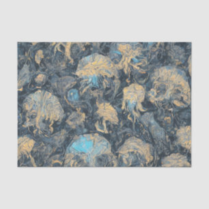 Papel De Seda Deep Ocean Mystical Jellyfish Pattern Eéret Art