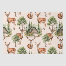 Papel De Seda Deer Hunter Nature Navidades de vacaciones rusas