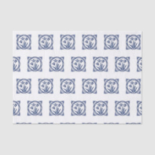 Papel De Seda Defiende el recuerdo de los tulipanes azules