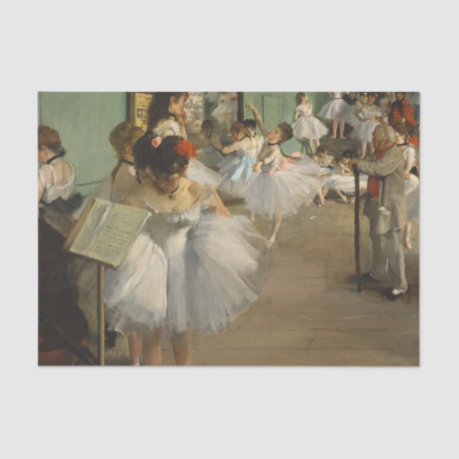 Papel De Seda Degas Dance Class Ballet Dancers Ballerina Art (Anverso)