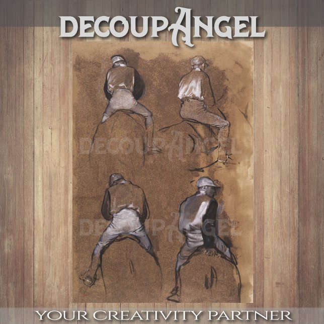 Papel De Seda Degas- Estudios de un desenlace de jockey (Subido por el creador)
