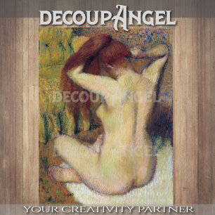 Papel De Seda Degas- Mujer Que Se Compera Su Desahogo De Pelo