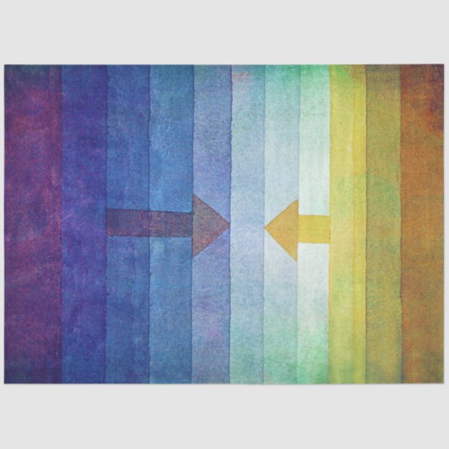 Papel De Seda Degradado con flecha, Paul Klee (Anverso)