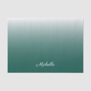 Papel De Seda Degradado oscuro personalizado verde