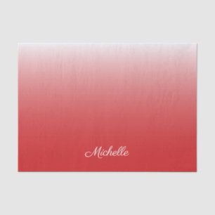 Papel De Seda Degradado oscuro y rojo personalizado