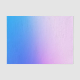 Papel De Seda Degradado rosa y azul Personalizable