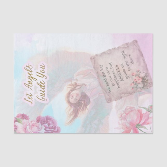 Papel De Seda Deja que los ángeles te guíen (Anverso)