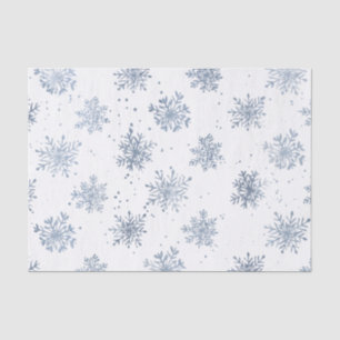 Papel De Seda Deja que nieve Copo de nieve navideño