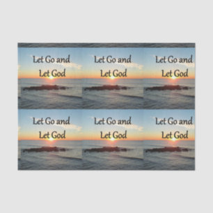 PAPEL DE SEDA DEJEN IR Y DEJAR QUE DIOS SUNRISE FOTO