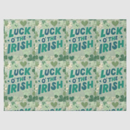 Papel de seda del día de San Patricio