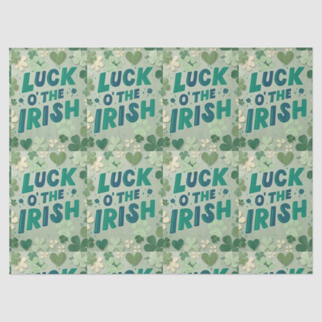 Papel de seda del día de San Patricio (Anverso)