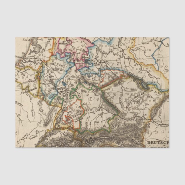 Papel De Seda Del este - mapa europeo (Anverso)