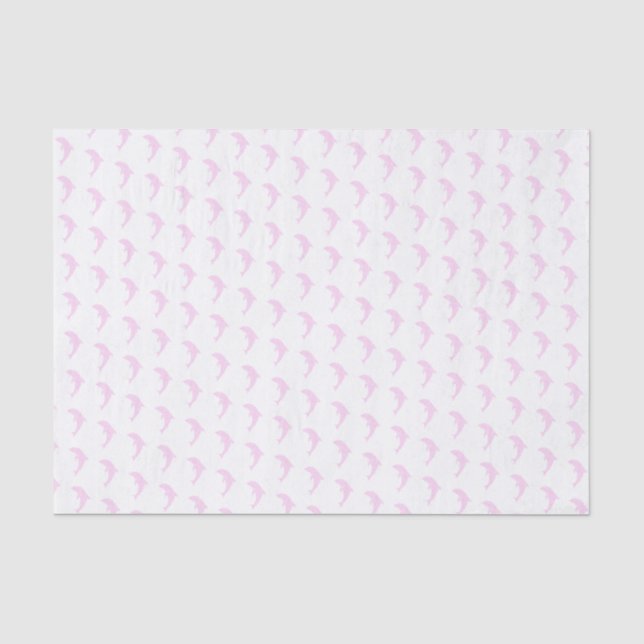 Papel De Seda Delfín preppy limpio simple océano marino  (Anverso)