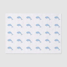 Delfínes azules de la acuarela