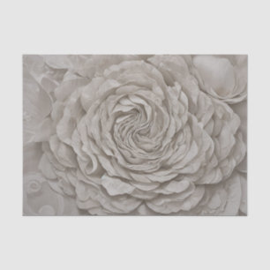 Papel De Seda Delicada Gardenia Flor blanca suave