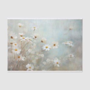 Papel De Seda Delicadas, Suaves Florales de Margarita Elegantes 