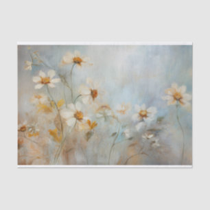 Papel De Seda Delicadas, Suaves Florales Elegantes de Margaritas