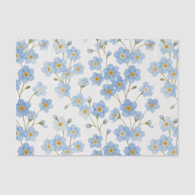 Papel de seda delicado de Easter para olvidar-me-n (Anverso)