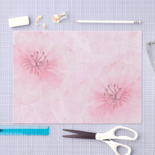Papel De Seda Delicado decorativo floral rosado de Rubor