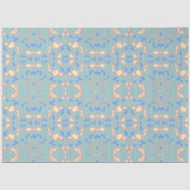 Papel de seda delicado en verde limón dorado azul