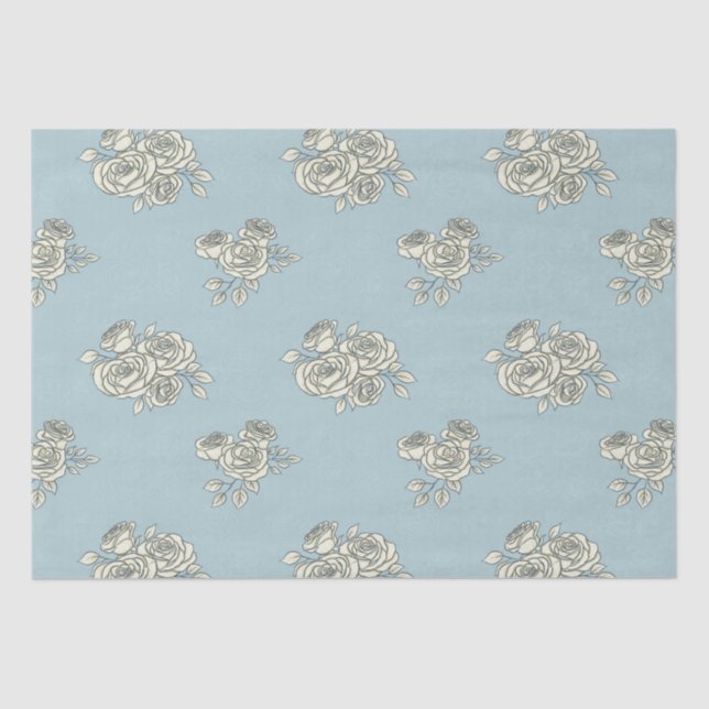 Papel De Seda Delicados rosas (Anverso)