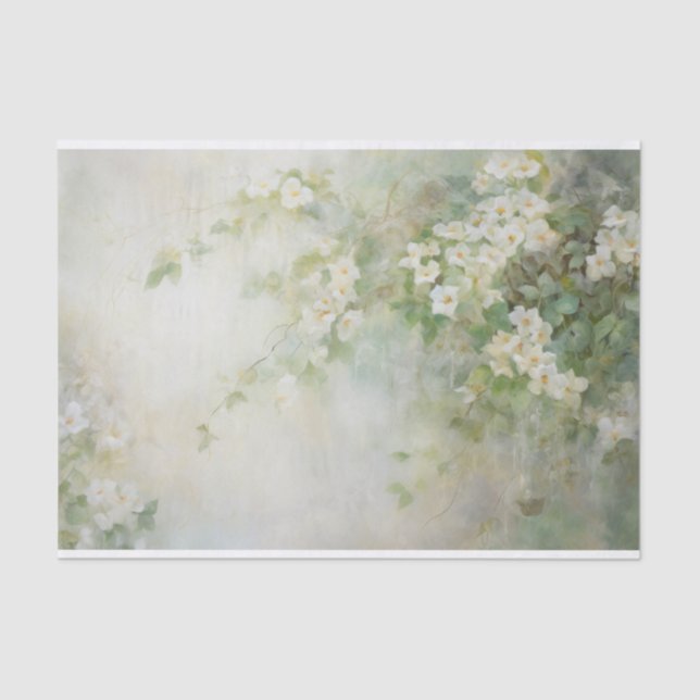 Papel De Seda Delicados, Suaves y Hermosos Florales Elegantes De (Anverso)