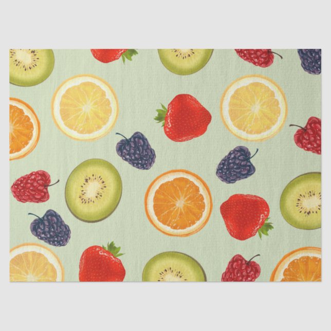Papel De Seda Delicia de fruta fresca (Anverso)