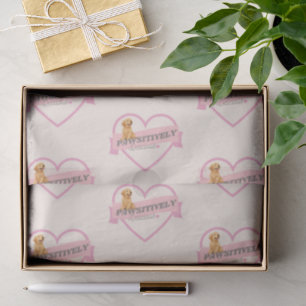 Papel De Seda Deliciosamente Adorable Corazón Rosa Crema Suave