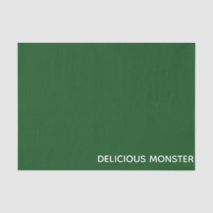 Papel De Seda Delicioso nombre de color verde Monster