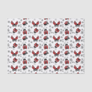 Papel De Seda Deliciosos Ladybugs Con Flores